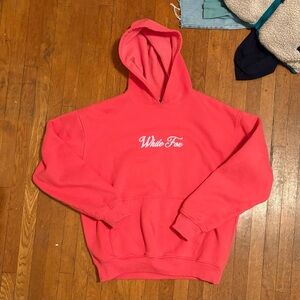 White Fox Boutique women’s slouchy Pink Hoodie size small